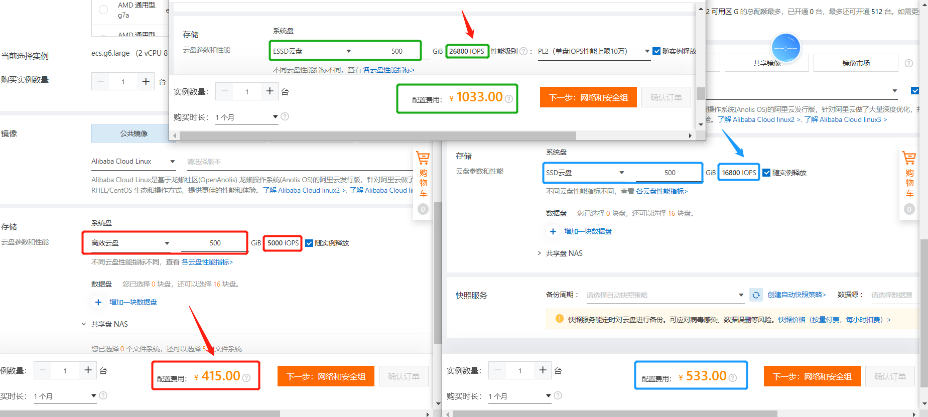 阿里云服务器购买界面 阿里云ECS购买页面截图